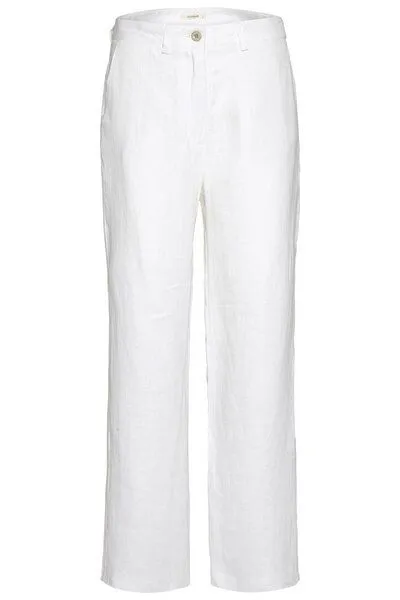 Wunderwerk Wunderwerk Wide leg linen pant, Weiss, – Produktbild 1 von 3