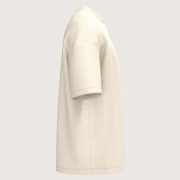 YTWOO YTWOO Oversize T-Shirt French Terry Ultraheavy, Raw natural, – Produktbild 2 von 4