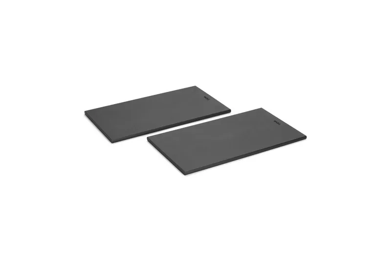 Woll Woll Frühstücksbrett Woll Cut & Serve, 27 x 15 cm, 2-tlg. Frühstücksset, Holzpapierfaser, (2-St), aus FSC®-zertifiziertem Papierverbundstoff, Schwarz, – Produktbild 3 von 5