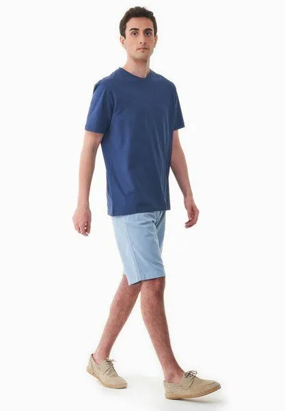 ORGANICATION ORGANICATION Shorts aus Bio-Baumwolle, Ice blue, – Produktbild 1 von 4