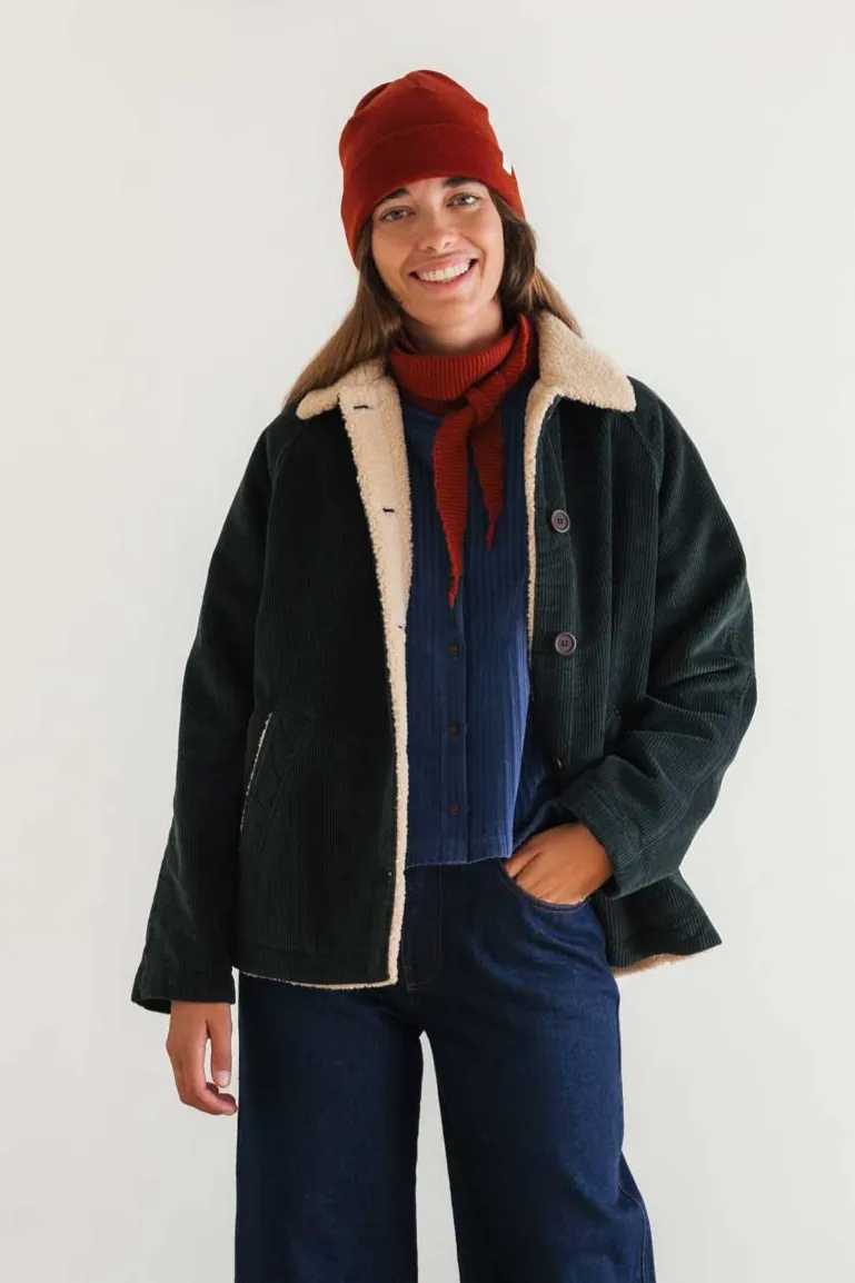 TWOTHIRDS TWOTHIRDS Damen vegan Jacke Misali Dunkelgrün, Dunkelgrün, – Produktbild 1 von 1