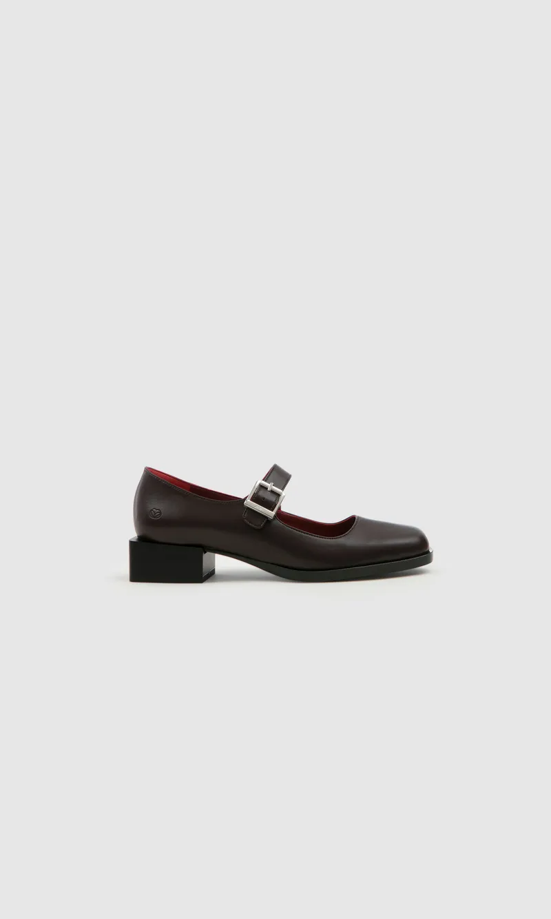 Prev Prev Damen vegan Loafer Jane Cherry Brownie, Dunkelbraun, – Produktbild 1 von 2