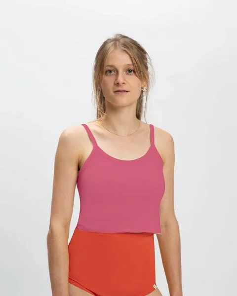MATONA Matona Top | Basic Crop Top | aus Baumwolle, Hibiscus, – Produktbild 1 von 2