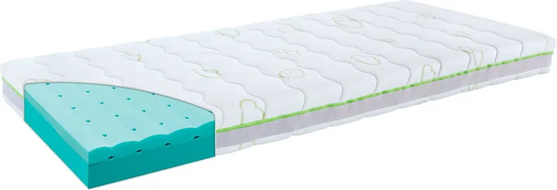 Träumeland Jugendmatratze Kinder- & Jugendmatratze Waldduft, 90x190, 90x200cm und weitere Größen, Träumeland, 15 cm hoch, Matratze, Allergiker geeignet (Hausstauballergiker), Weiß, – Produktbild 2 von 4