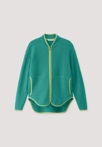 hessnatur hessnatur Fleece-Jacke ACTIVE LIGHT aus reiner Bio-Baumwolle, Lagune, – Produktbild 4 von 4
