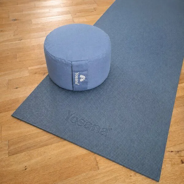 Yosana Yosana Yogakissen rund, Meditationskissen 30x15cm, Indigo dust, – Produktbild 2 von 8