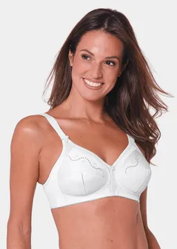 Triumph Spitzen-BH mit Lochstickerei - weiß - Gr. 90 D von Goldner Fashion – Produktbild 1 von 1