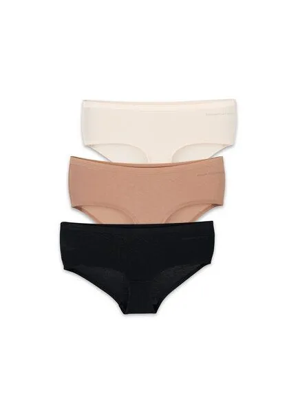 ORGANICATION ORGANICATION KARINNA | Hipster aus Bio-Baumwolle und TENCEL Modal im 3er-Pack, Mix-12, – Produktbild 1 von 4