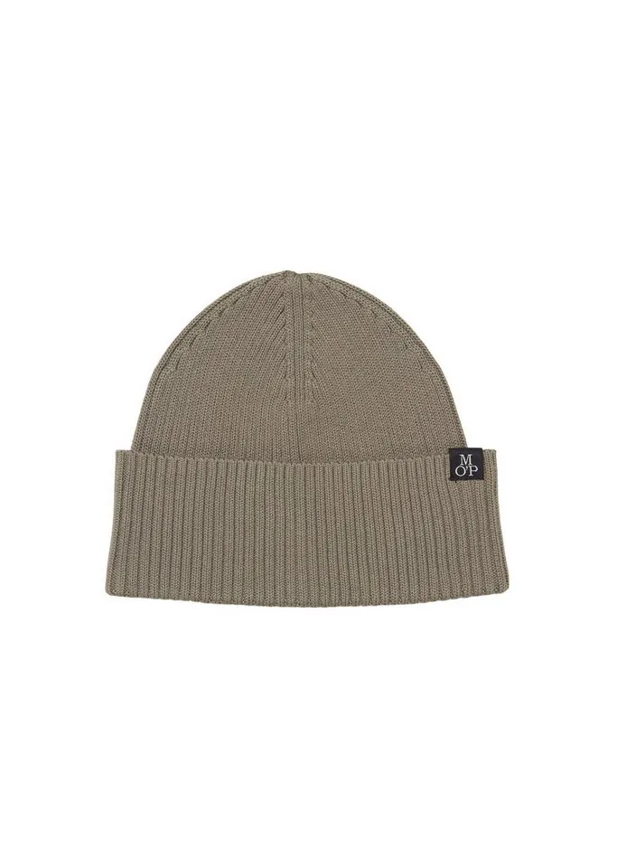 Marc O'Polo Marc O'Polo Beanie inkl. Schal aus reiner Bio-Baumwolle (Set, 2-St., MOP ACC) Einheitsgröße, Braun, – Produktbild 2 von 4