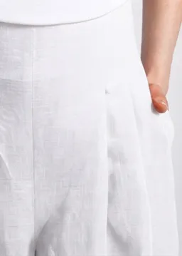 De IONESCU De IONESCU Damen vegan Hose Mit Hoher Taille Deva White – Produktbild 1 von 1