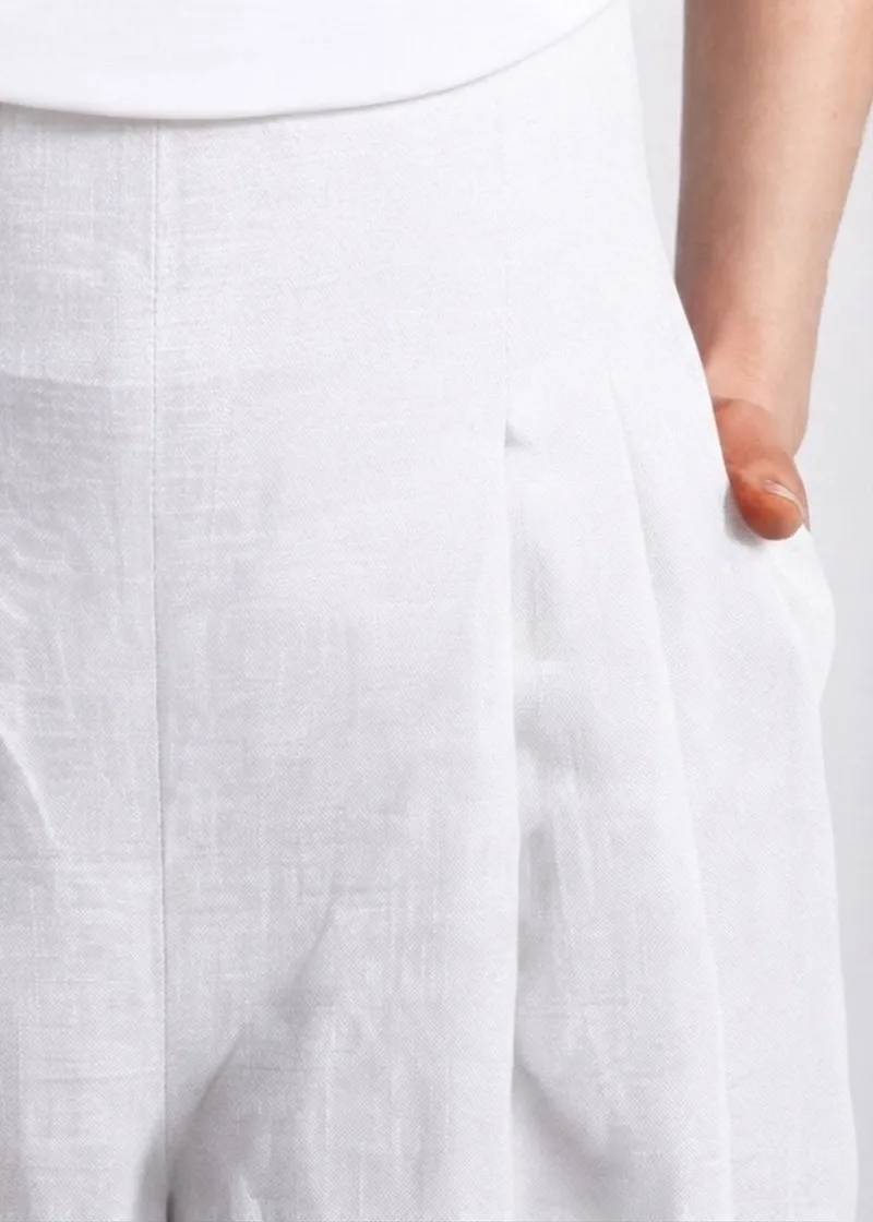 De IONESCU De IONESCU Damen vegan Hose Mit Hoher Taille Deva, Weiß, – Produktbild 1 von 2