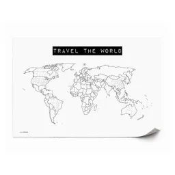 meine-weltkarte meine-weltkarte Weltkarte travel the world #1- nachhaltig & handemade in Germany- Reiseweltkarte zum ausmalen/pinnen, travelmap- Keilrahmen, Leinwandposter – Produktbild 1 von 1
