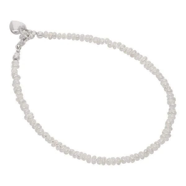 pakilia pakilia Silber Perlenarmband Perlen mit Herz-anhänger Fair-Trade und handmade – Produktbild 1 von 2