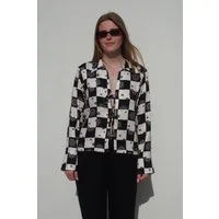 JAN N JUNE JAN 'N JUNE Damen vegan Bluse Krawatte Kaluz Floral Square Print – Produktbild 1 von 1