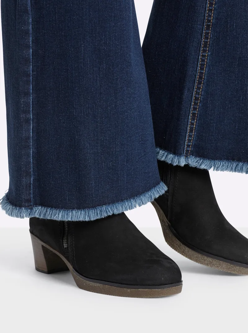 sheego Bootcut-Jeans blue-stone-washed, Blue-stone-washed, – Produktbild 2 von 2
