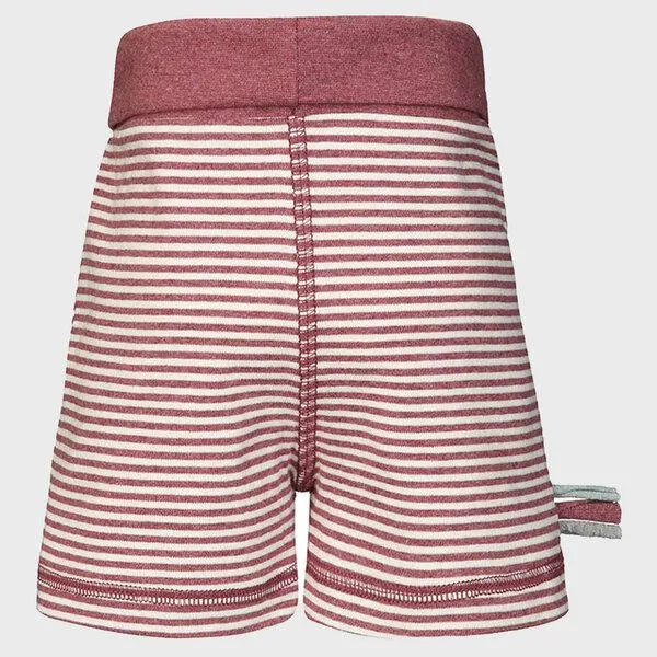 OrganicEra Gestreifte Baby-Shorts 'OrganicEra' aus Bio-Baumwolle, Rot, – Produktbild 4 von 4