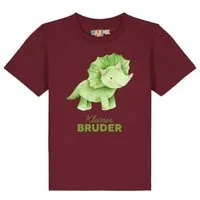watabout kids watabout.kids T-Shirt Kinder Dinosaurier 01 Kleiner Bruder, Burgundy, – Produktbild 1 von 1