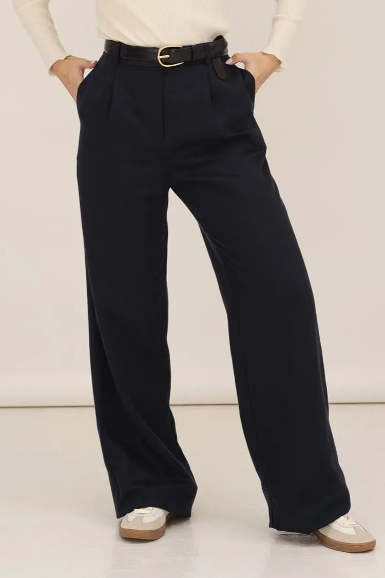 Näz Näz Damen vegan Hose Mara Marineblau, Extra dunkelblau, – Produktbild 2 von 2