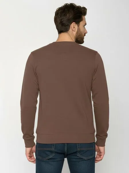 GreenBomb GREENBOMB Basic Wild - Gemütliches Sweatshirt aus Bio-Baumwolle / GOTS / Fair & Vegan, Braun (earth wood), – Produktbild 4 von 4