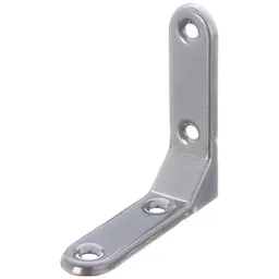 Alberts ALBERTS Zierwinkel, geprägt, aluminiumgrau kunststoffbeschichtet, TxHxB 75x75x20 mm – Produktbild 1 von 1