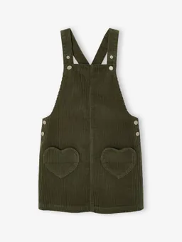 Vertbaudet Latzkleid aus Cord mit Herz-Taschen Mädchen – Produktbild 1 von 1