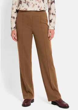 Goldner Jerseyhose VERA mit Biesen - cognac - Gr. 40 von Goldner Fashion – Produktbild 1 von 1