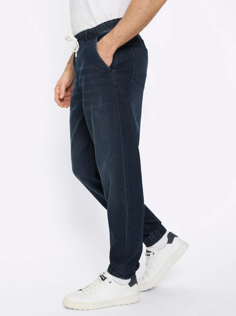 marco donati Schlupfjeans, Dark blue denim, – Produktbild 2 von 2