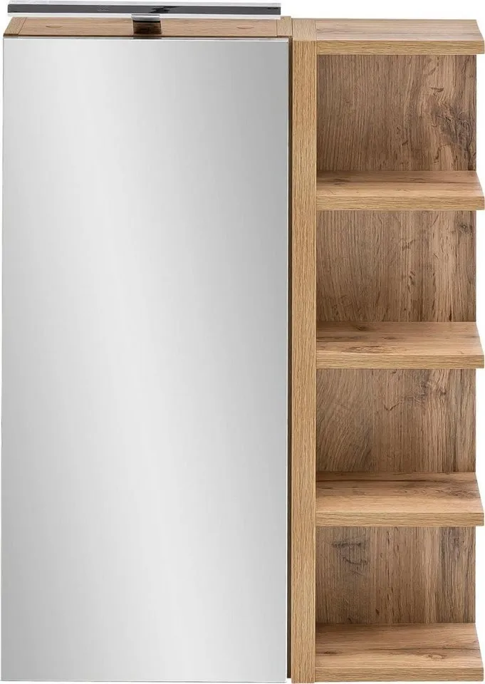 Schildmeyer Spiegelschrank Spiegelschrank,melaminharzbeschichtet, Made in Germany, B: 50 cm Solide Verarbeitung - Dieses Produkt ist in Deutschland gefertigt, Beige, – Produktbild 3 von 5
