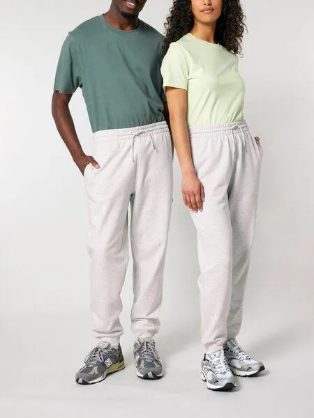 Human Family Human Family Bio Unisex Jogginghose - "Chiller", Hellgrau-meliert, – Produktbild 1 von 4