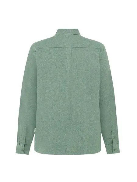 KnowledgeCotton Apparel KnowledgeCotton Apparel Flanellhemd DUNE aus Bio-Baumwolle, Grün-lily-pad, – Produktbild 3 von 4