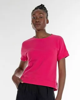 Alma & Lovis Alma & Lovis Kurzarmsweat aus Bio-Baumwolle | Cosy Shirt – Produktbild 1 von 1
