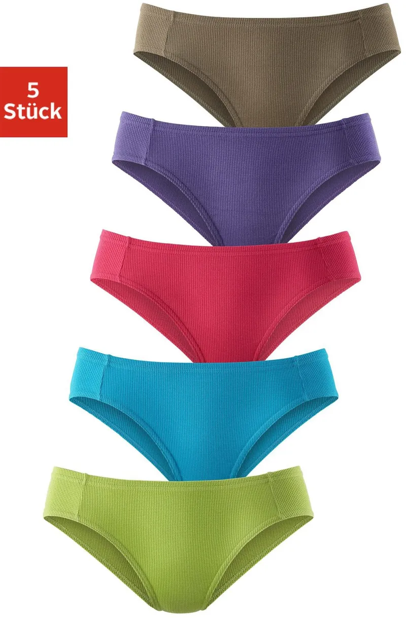 petite fleur by Lascana Bikinislip grün, türkis, pink, lila, olivgrün, Grün, türkis, pink, lila, olivgrün, – Produktbild 2 von 3