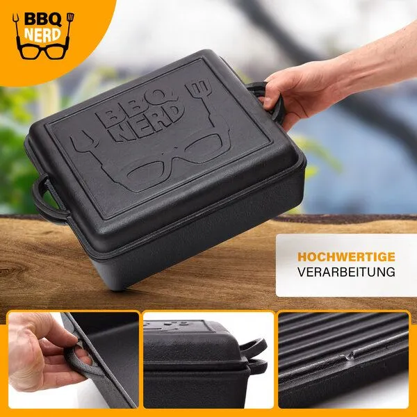 BBQ Nerd BBQ Nerd Dutch Oven Brottopf - Kastenform mit Deckel – Produktbild 3 von 4