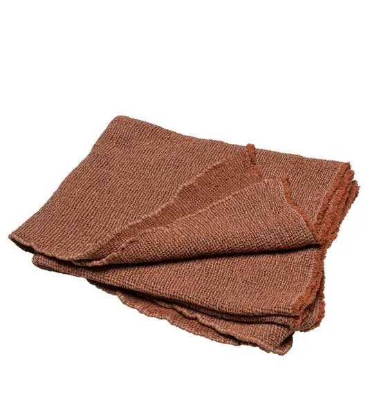 david fussenegger David Fussenegger Waffeldecke Loft aus Recyclingbaumwolle, Braun, – Produktbild 1 von 4