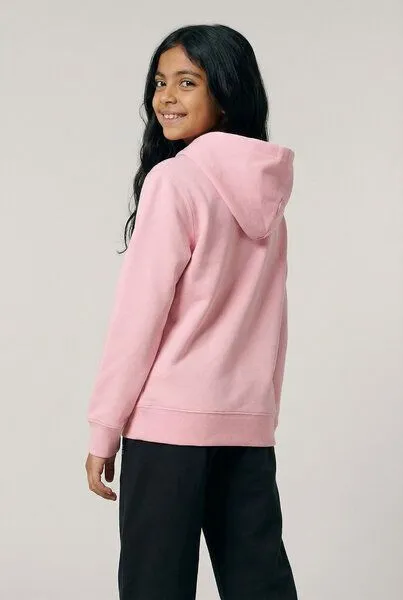 THE FACE OF ELEMENTS THE FACE OF ELEMENTS Playful Color Rush - Relaxed Fit Kids Hoodie aus 100% Bio-Baumwolle, Soft rose (rosa), – Produktbild 3 von 4