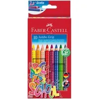 Faber Castell Faber-Castell Farbstifte "Jumbo Grip" 8+2 Gratis -Schulaktion – Produktbild 1 von 1