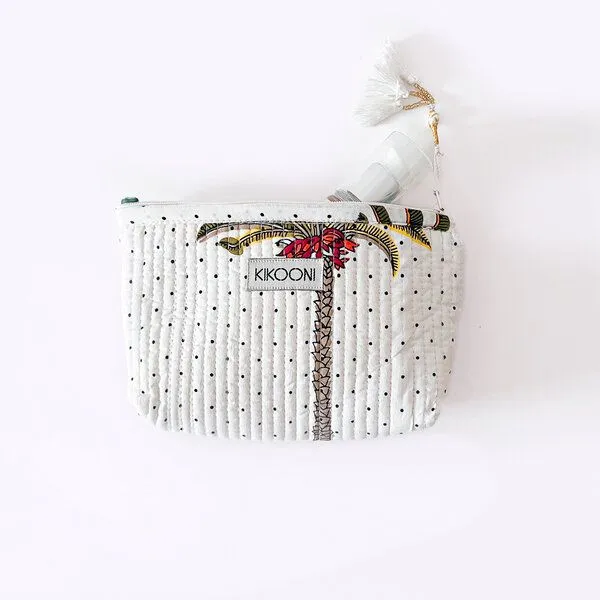 KIKOONI KIKOONI Geldbörsen | kleine Taschen | Passtasche "Mini Traveler", Palms, – Produktbild 1 von 4