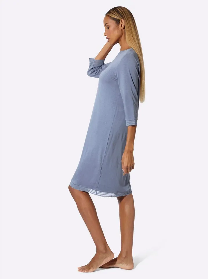 creation L Nachthemd Nachthemd 3/4-Arm, Blau, – Produktbild 5 von 5