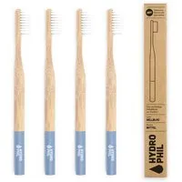 Hydrophil HYDROPHIL Zahnbürste aus Bambus | 4erPack | mittelweich | hellblau – Produktbild 1 von 1