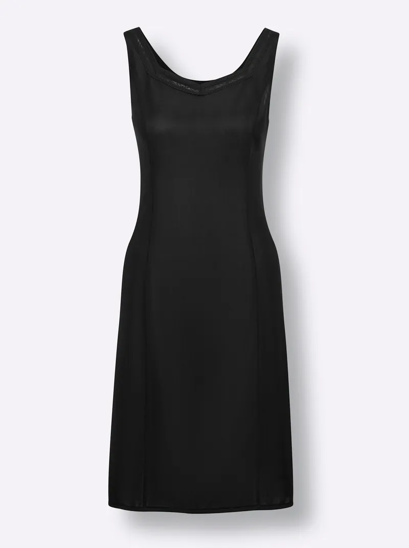 wäschepur Unterkleid schwarz, Schwarz, – Produktbild 1 von 2