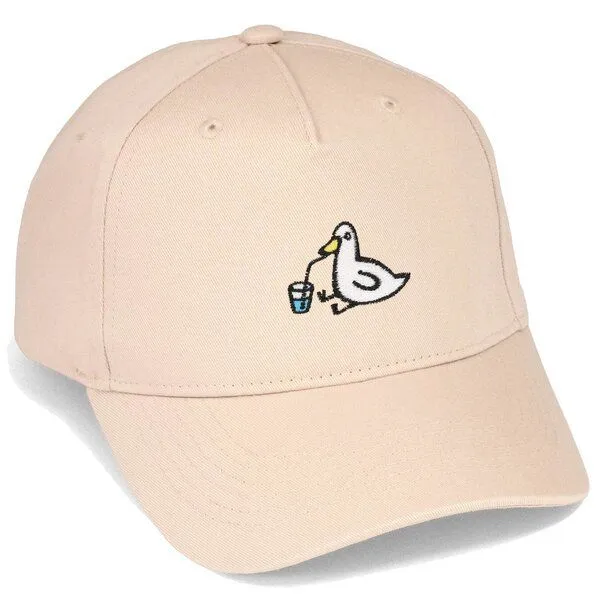 LIGARTI Bestickte Cap – Piet die Ente – LIGARTI Tiermanufaktur, Sand, – Produktbild 1 von 4