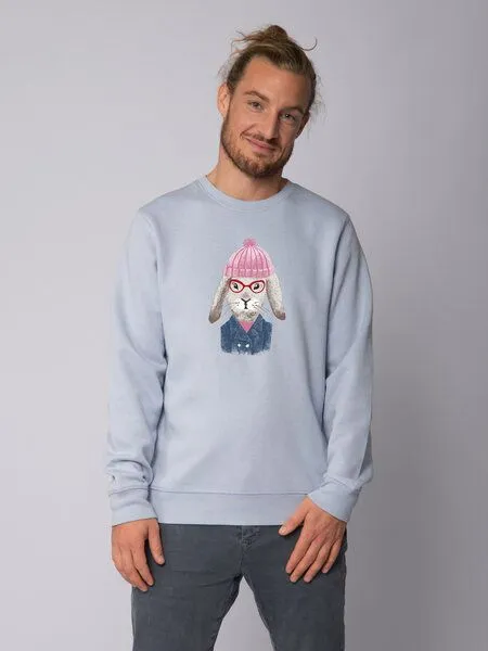watapparel watapparel Sweatshirt Unisex Hase, Serene blue, – Produktbild 2 von 4