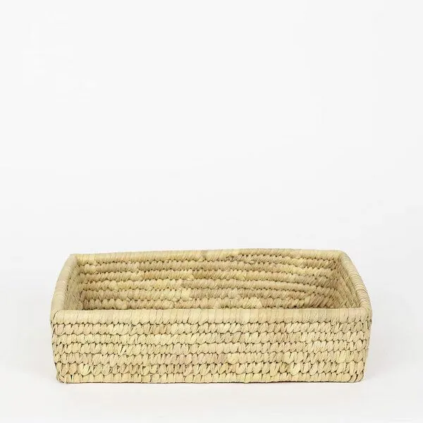 A World of Craft / Afroart A World of Craft / Afroart PALM OMAR flacher Korb, Korbtablett – Produktbild 1 von 3