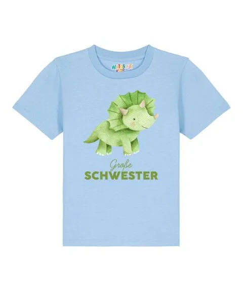 watabout.kids watabout.kids T-Shirt Kinder Dinosaurier 01 Große Schwester, Blue soul, – Produktbild 1 von 2