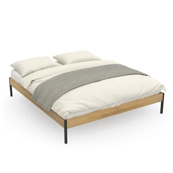 ekomia ekomia Bett Luna Minimal, Schwarz, – Produktbild 1 von 4