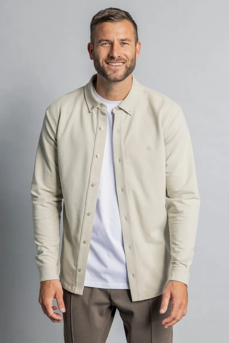 DIRTS DIRTS Herren vegan Shirt Aus Jersey In Der Farbe Cashew, Beige, – Produktbild 2 von 2