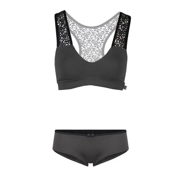 Frija Omina Frija Omina Set Bio-Hipster & Bustier Jondel, Anthrazit (grau), – Produktbild 2 von 3