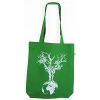 Life Tree Life-Tree Tasche aus Biobaumwolle Fairwear für in Grün/Blau/Burgund/Rot – Produktbild 1 von 1