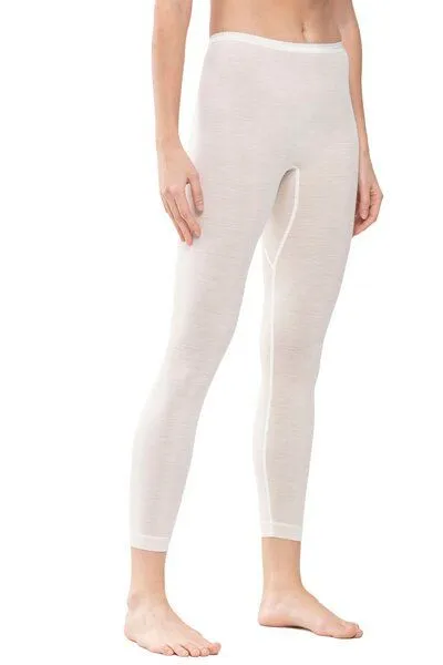 mey Mey Merino Leggings / lange Unterhose "Exquisite", Weiss, – Produktbild 1 von 2