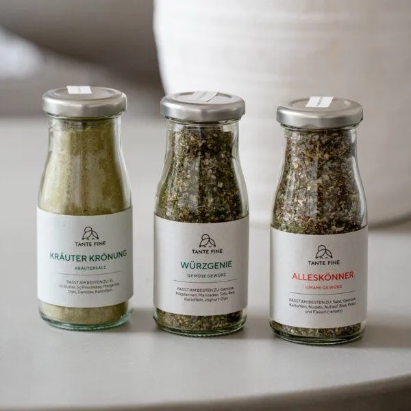 Tante Fine Tante Fine Bio Gewürze Set FINES WÜRZHELDEN * Gewürztrio für fast alle Gerichte – Produktbild 2 von 4